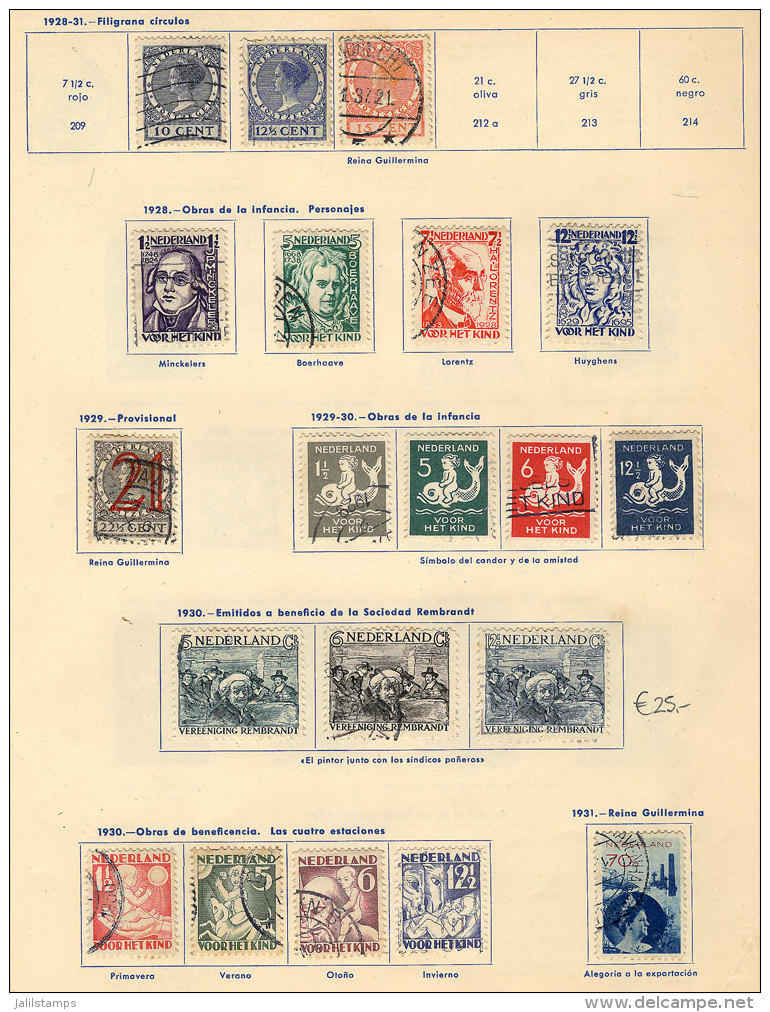 Collection On Album Including Some Good Stamps, Yvert Catalog Value Euros 1,190+ (US$1,360+), Good Opportunity At... - Autres & Non Classés