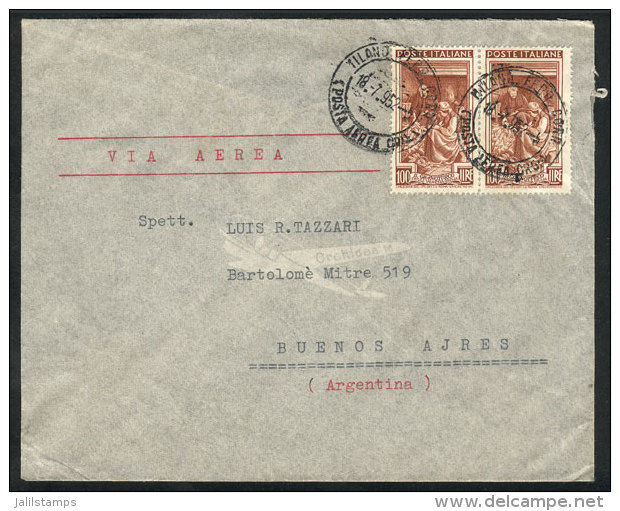 Airmail Cover Franked With 200L., Sent From Milano To Argentina On 18/JUL/1952, VF Quality! - Non Classés