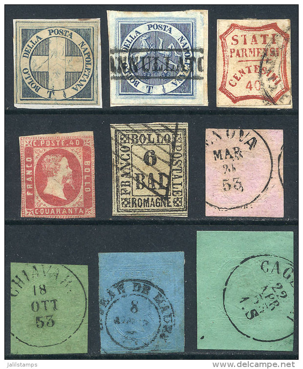 Lot Of Classic Stamps Of Various Italian States, Apparently Some Can Be Genuine And Others Can Be Forgeries, VF... - Non Classificati