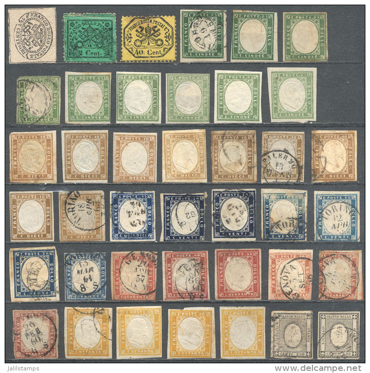 Lot Of Interesting Very Old Stamps, Mixed Quality (from Some With Defects To Others Of Fine Quality), Good... - Non Classés