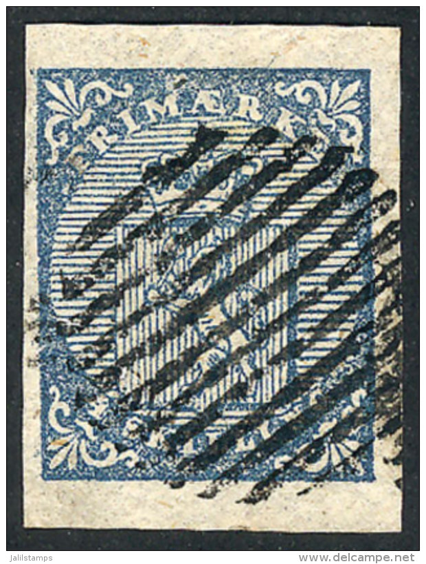 Sc.1, 1855 4s. Blue, Used, Wide Margins, VF Quality! - Altri & Non Classificati