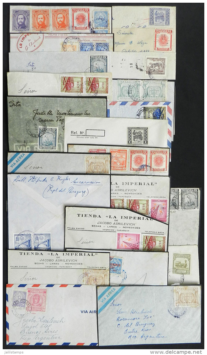 More Than 20 Covers Posted To Argentina, Interesting Commemorative Postages, Most Of Fine To VF Quality! - Paraguay