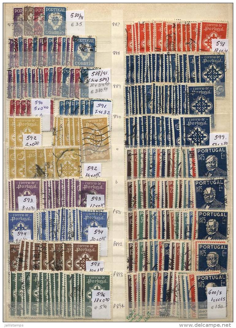 Large Stock Mounted On Stockbook, With Thousands Of Classified Stamps, Mostly Used (including Few Mint), Fine... - Other & Unclassified