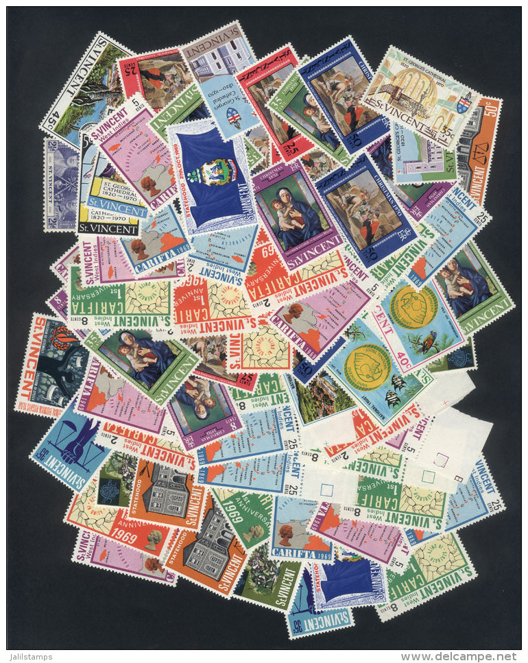 Lot Of Unused Stamps, Mont Never Hinged And Some Lightly Hinged, All Of Very Fine Quality And Mainly Of The 1960s,... - St.Vincent (...-1979)