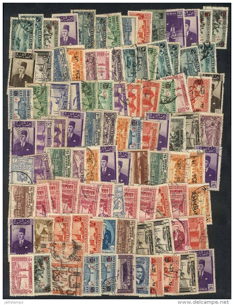 Lot Of Large Number Of Used Stamps On Fragments, Perfect Lot To Look For Rare Postmarks, VF Quality! - Syrie