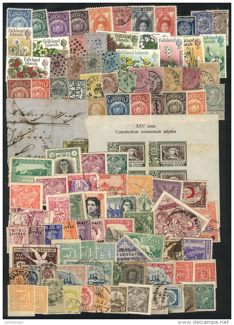 Lot Of Stamps Of Various Countries And Periods, Very Attractive And Interesting, Mixed Quality (some With Defects,... - Andere & Zonder Classificatie