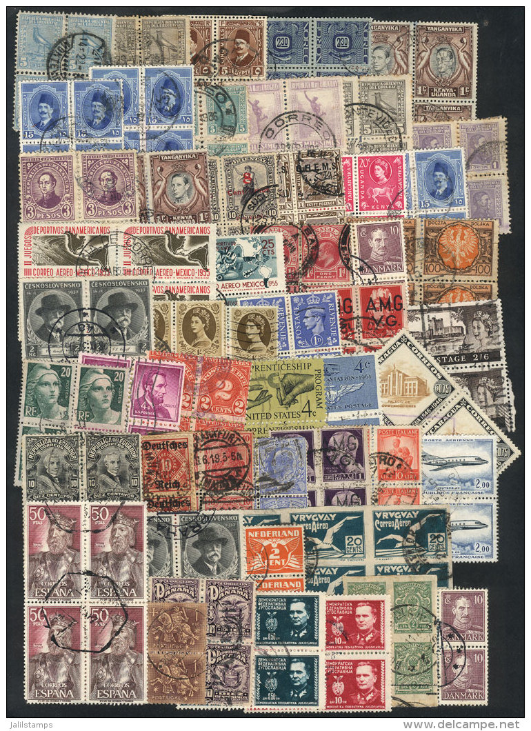 Lot Of Many Stamps Of Varied Countries, All In BLOCKS Of 4 Or Larger, Most Of VF Quality! - Altri & Non Classificati