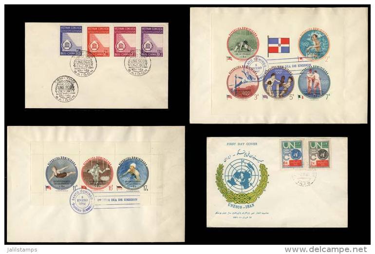 TOPIC UNESCO: 47 Covers Of Various Countries, Some Very Scarce, VF General Quality, Good Lot, Low Start! - Autres & Non Classés
