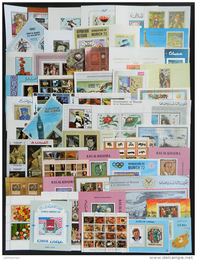 More Than 90 VERY THEMATIC Souvenir Sheets, MNH And Of Excellent Quality, Several IMPERFORATE, HIGH CATALOG VALUE,... - Autres & Non Classés