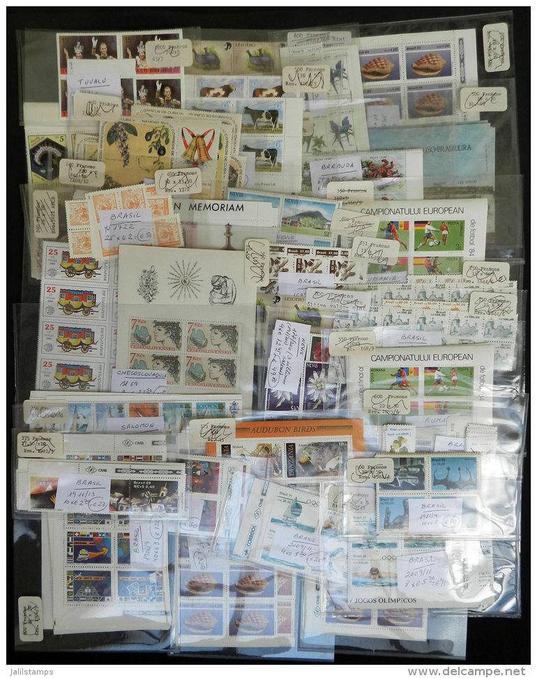 Lot Of Sets, High Values And Souvenir Sheets Of Brazil And Other Countries, ALL VERY THEMATIC And Most MNH Of... - Altri & Non Classificati