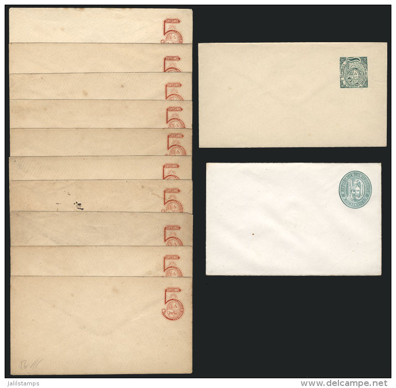 12 Old Covers (postal Stationeries), Very Fine General Quality, Very Scarce! - Uruguay