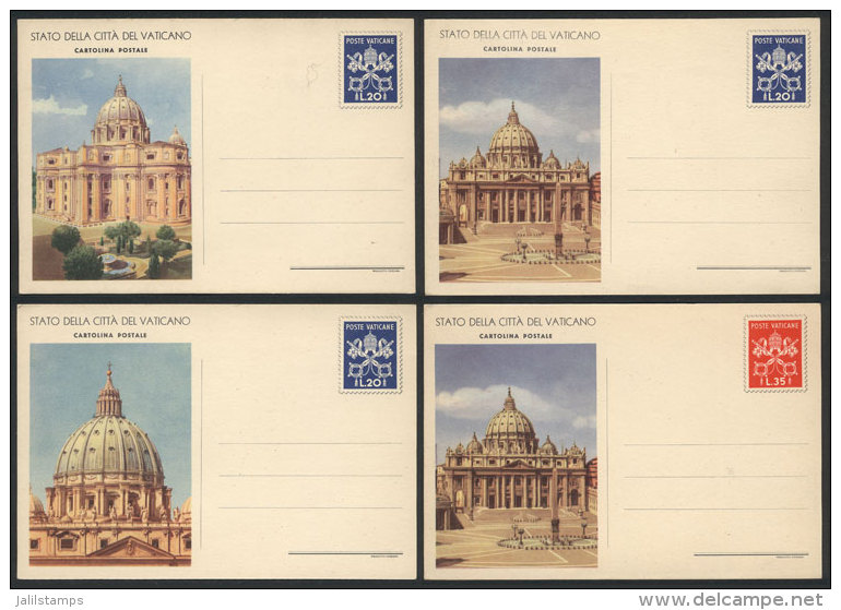 4 Postal Cards With Different Illustrations Of Churches, Excellent Quality! - Autres & Non Classés