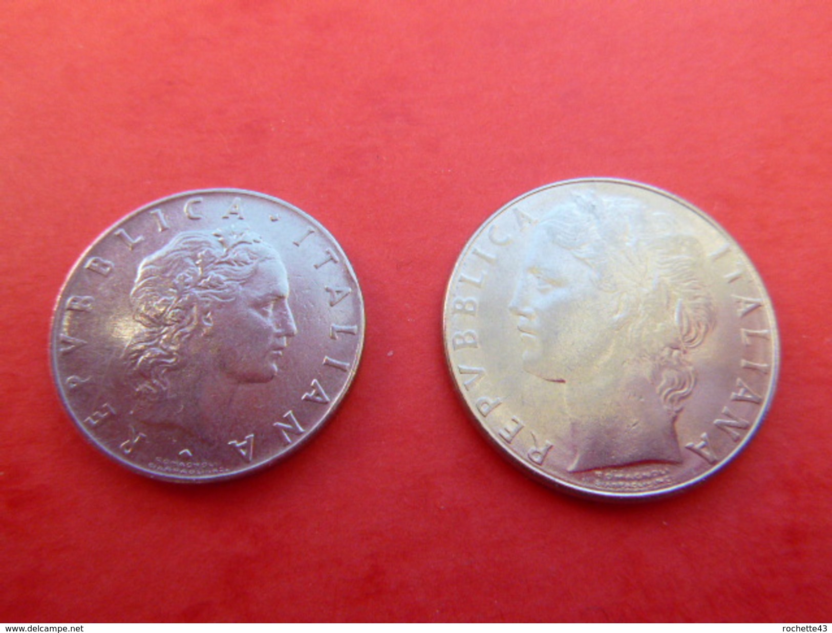 Italie Lot 50 Lires 1964 Et 100 Lires 1979 - Other & Unclassified