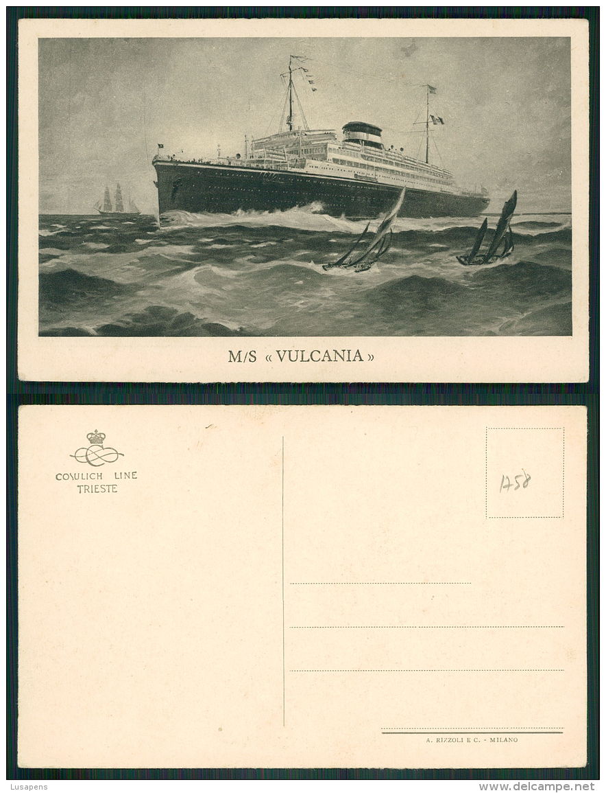 BARCOS SHIP BATEAU PAQUEBOT STEAMER [BARCOS #01758] - M/S VULCANIA - Dampfer