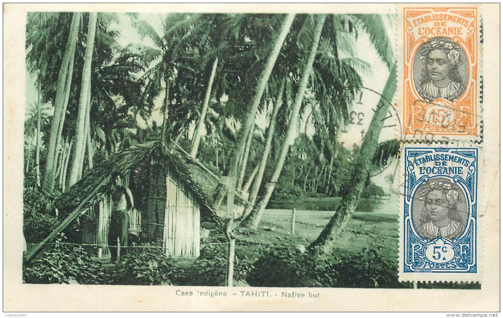 CPA TAHITI "Case Indigène" - Polynésie Française