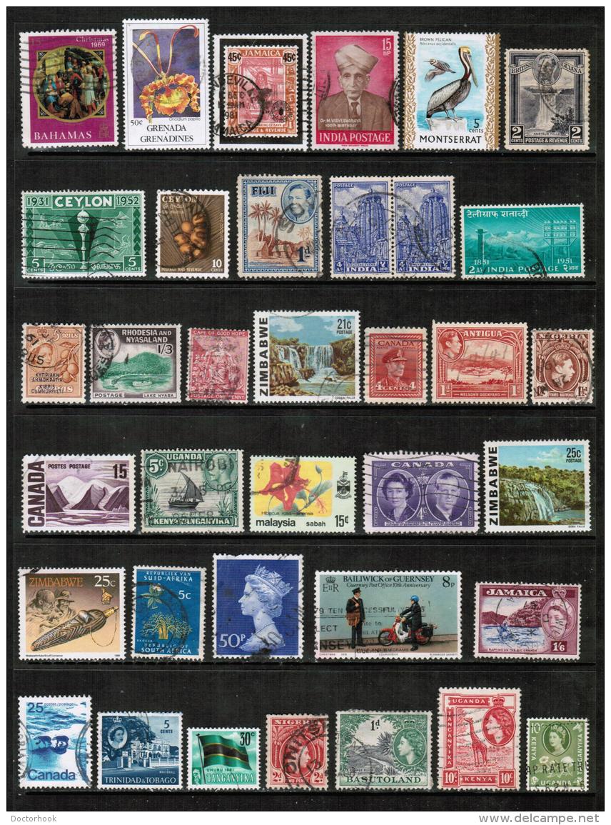 BRITISH COMMONWEALTH---Collection Of USED DL-342 - Collections (without Album)