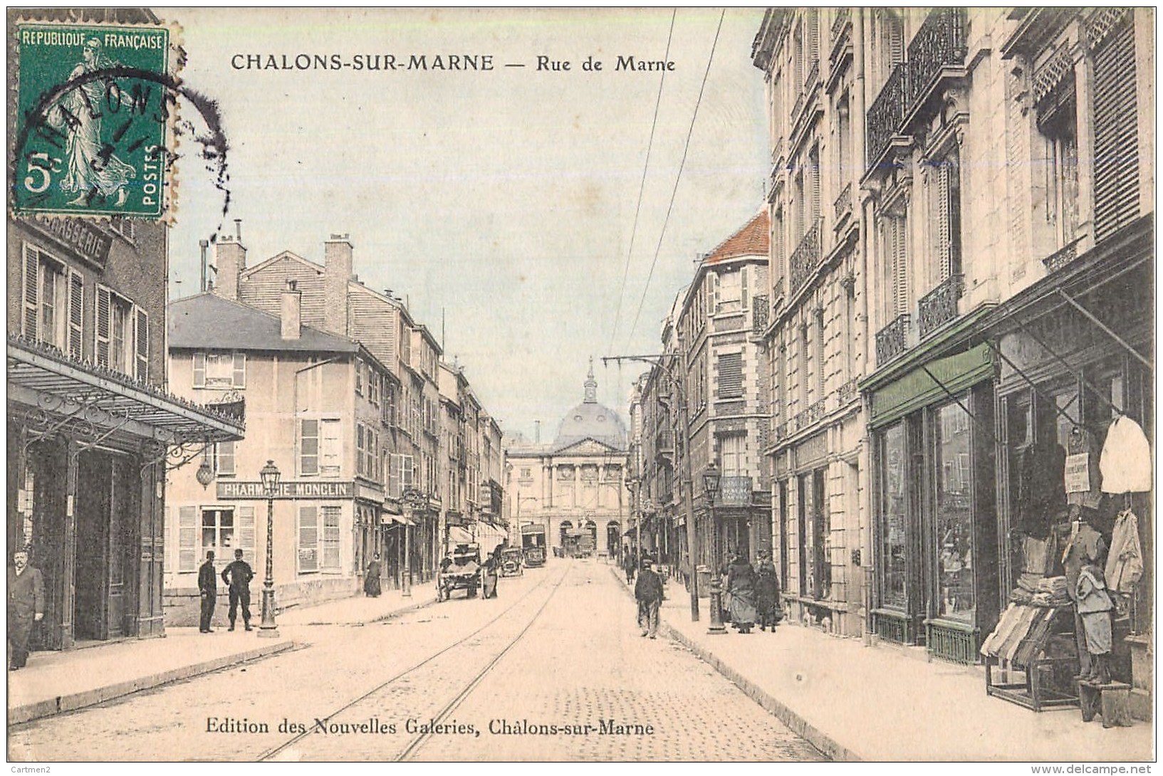 VIGNETTE MILITAIRE " LA CLASSE ! DANS 351 JOURS " CASERNE MILITAIRE CHALONS-SUR-MARNE RUE DE MARNE GUERRE - Guerra 1914-18