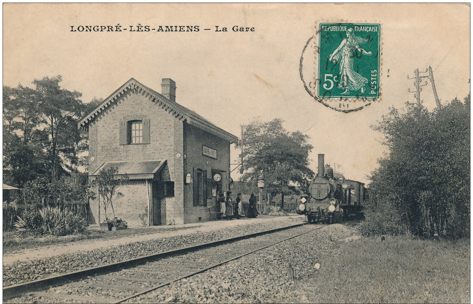 G103 - 80 - LONGPRÉ-LÈS-AMIENS - Somme - La Gare - Autres & Non Classés