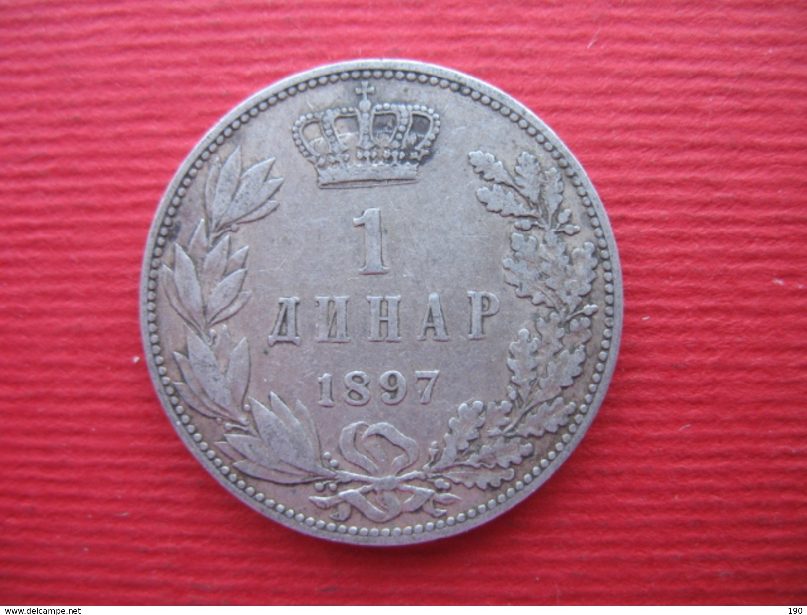 1 DINAR 1897 SILVER - Serbie