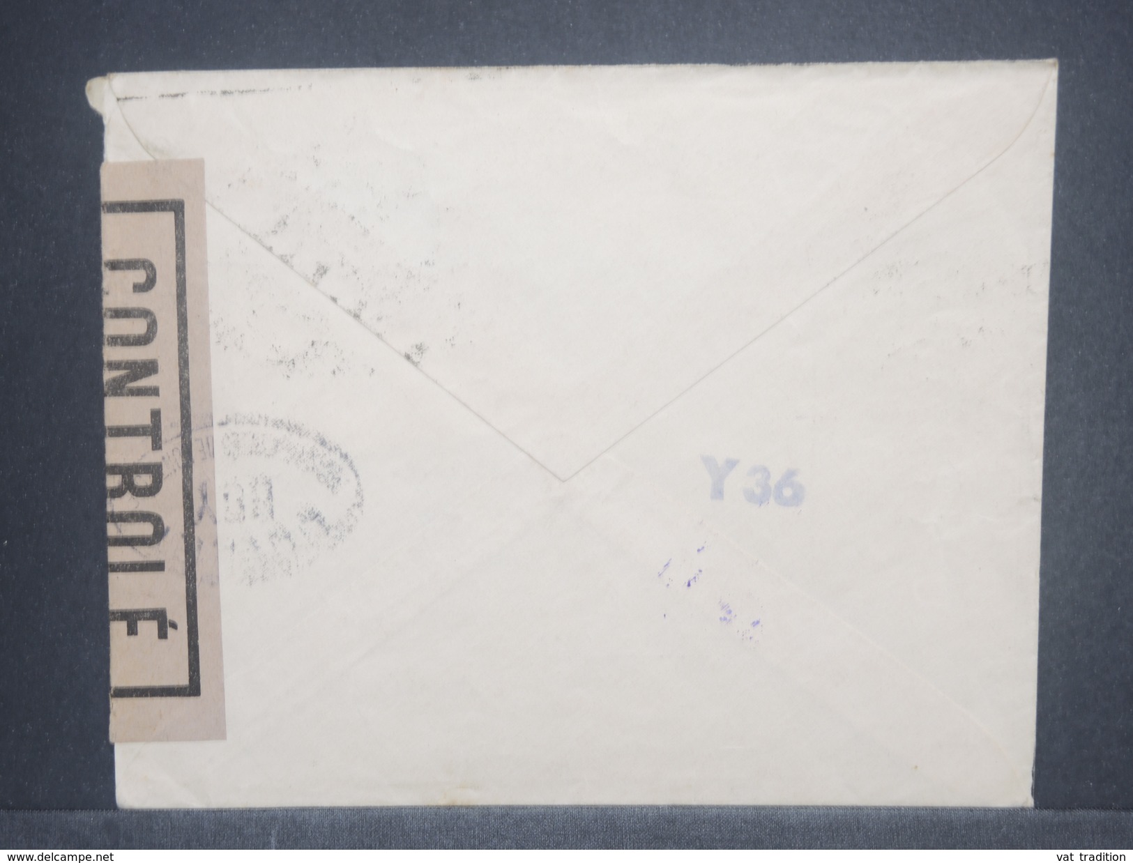 ESPAGNE - Enveloppe Commerciale De San Sebastien En 1945 Pour Paris Avec Contrôle Postal, + Censure - L 7360 - Nationalists Censor Marks