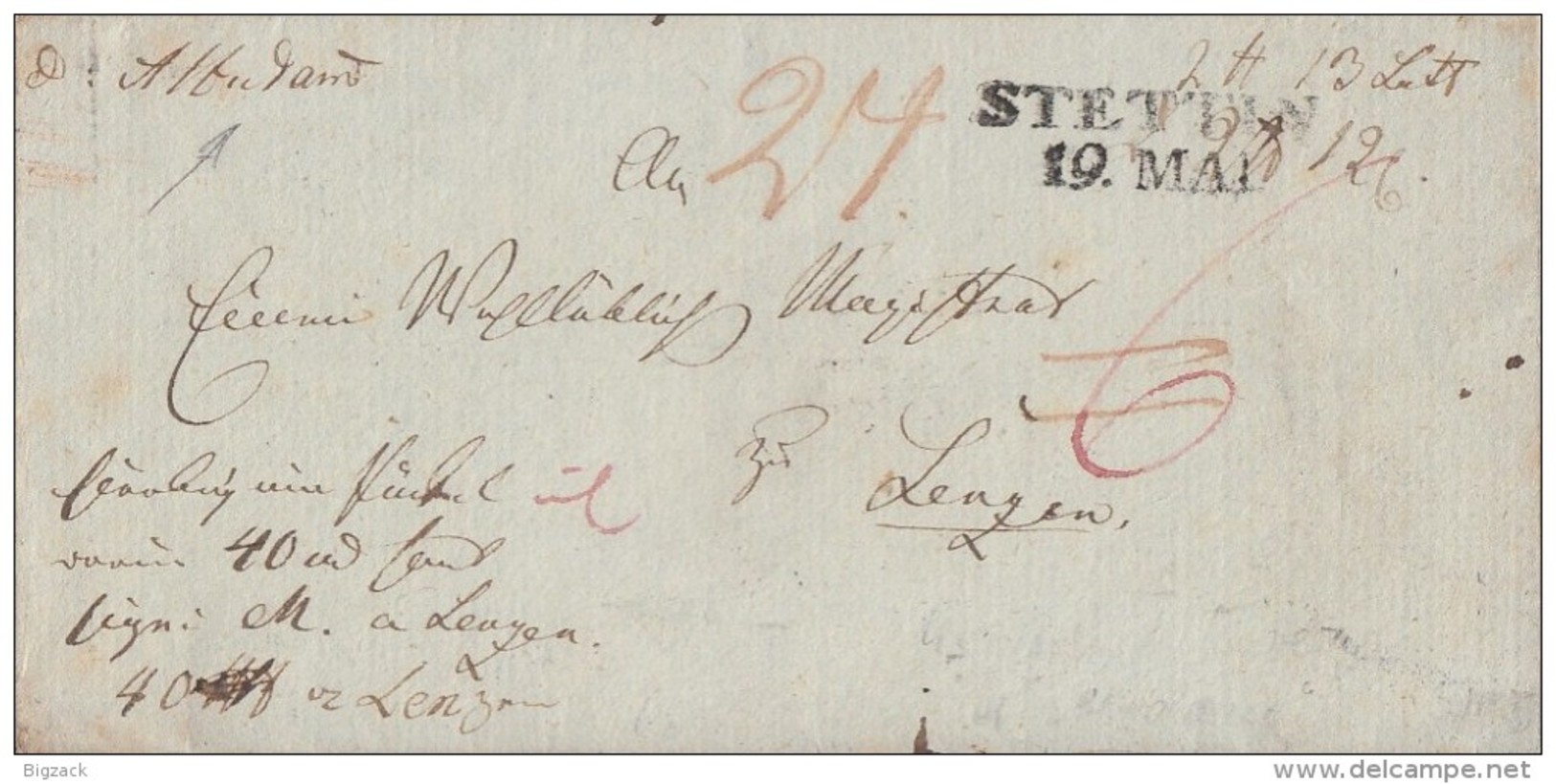 Brief Von Stettin Am 19.5.1822 Ansehen !!!!!!!!!!!!!! - Vorphilatelie