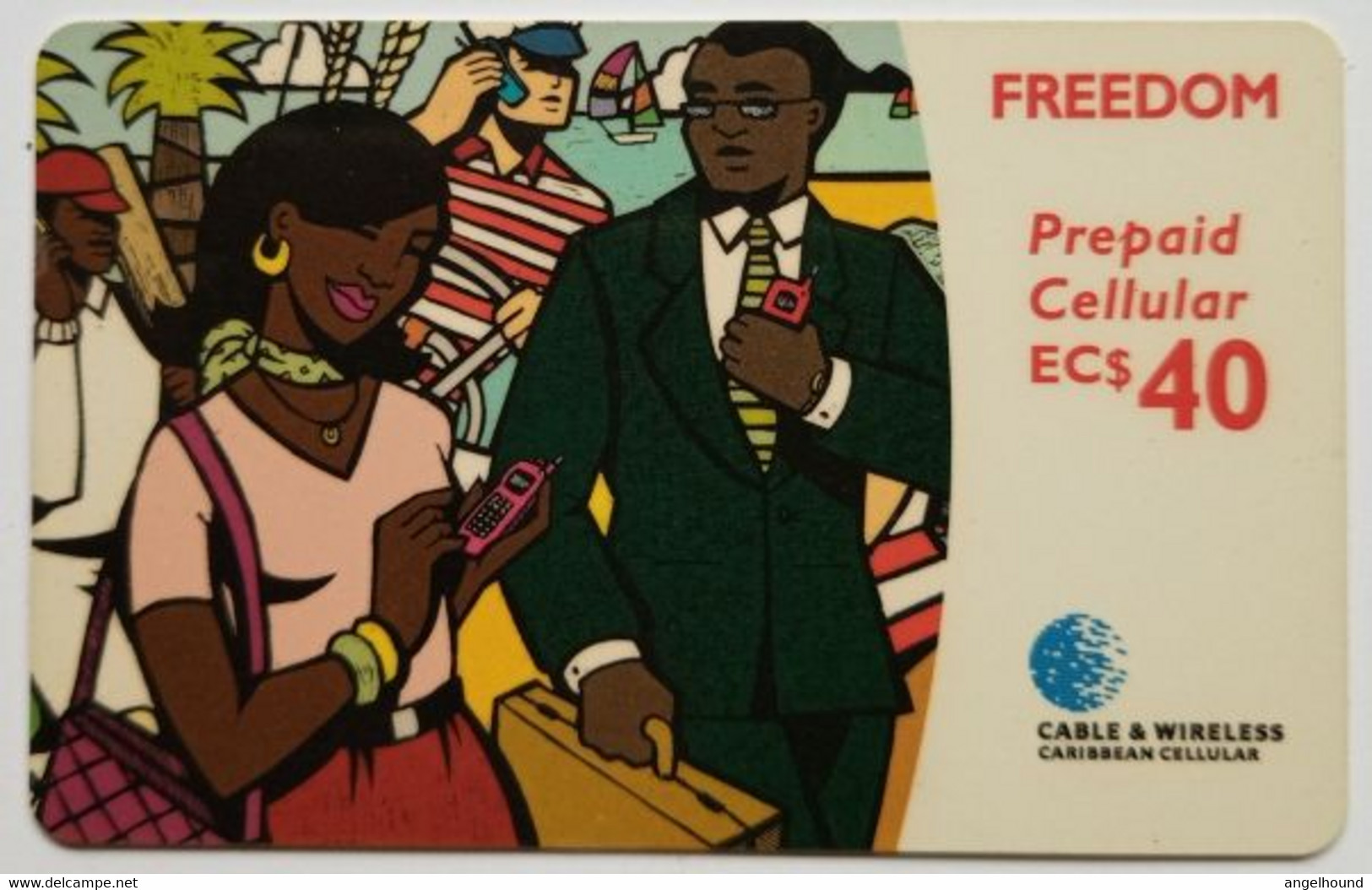 Caribbean Phonecard EC$40 Freedom Cellular - St. Vincent & The Grenadines