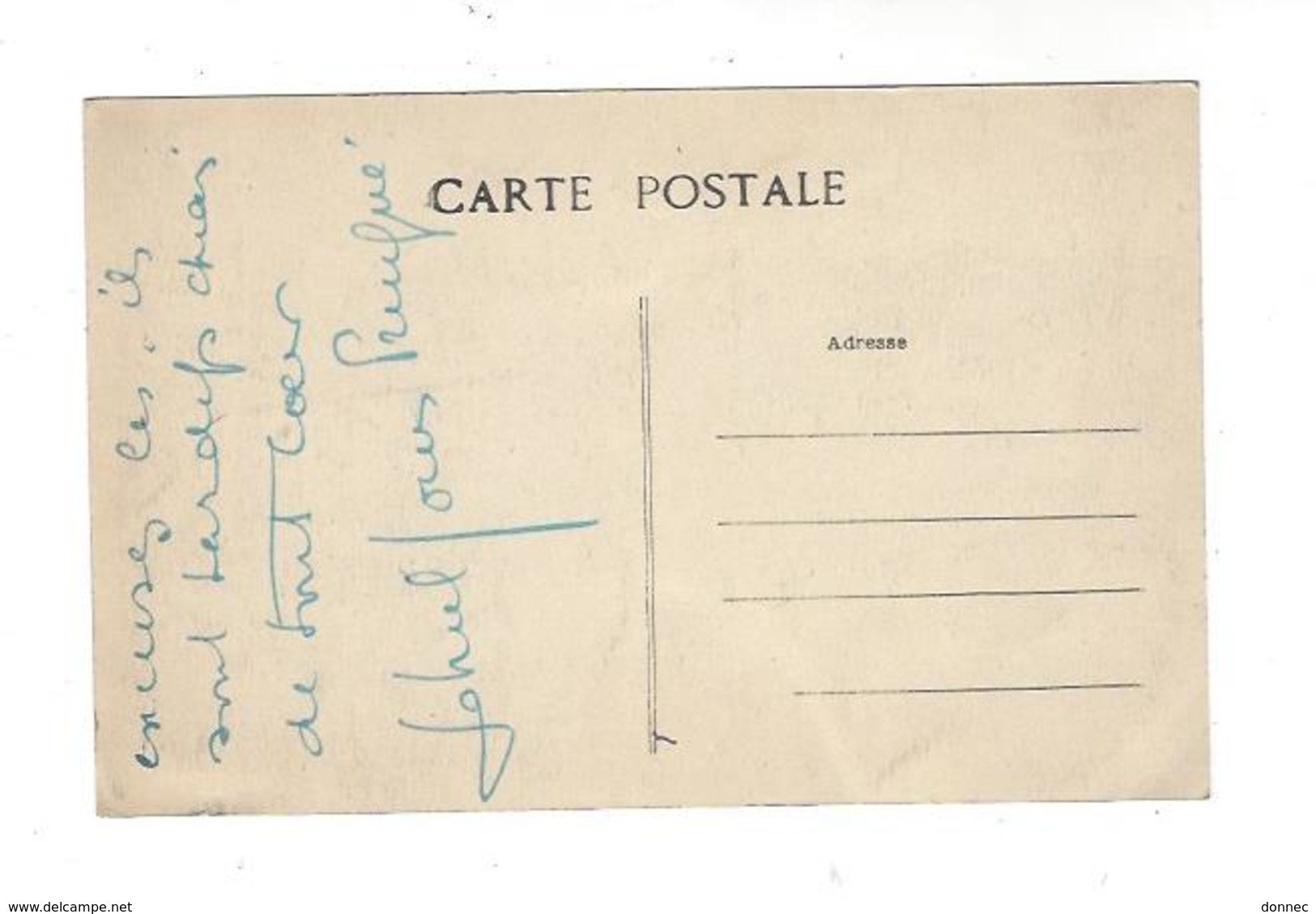 ( GUIDEL ) Château De Bothané  Par Quimperlé . Carte De Service écrite 1928 - Autres & Non Classés