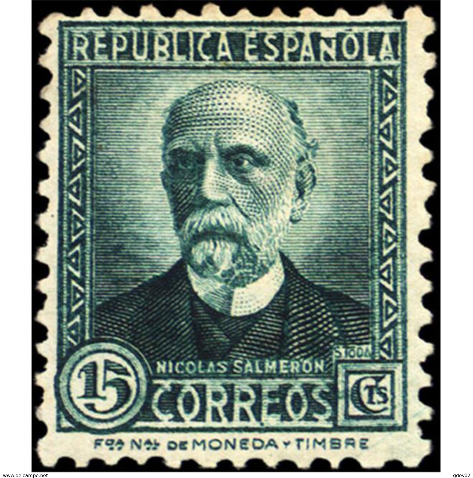 ES657STV-LTV***657STCSC.Spain.Esgane.PERSONAJES ILUSTRES.NICOLAS SALMERON. 1931 (Ed 657**) - Nuevos