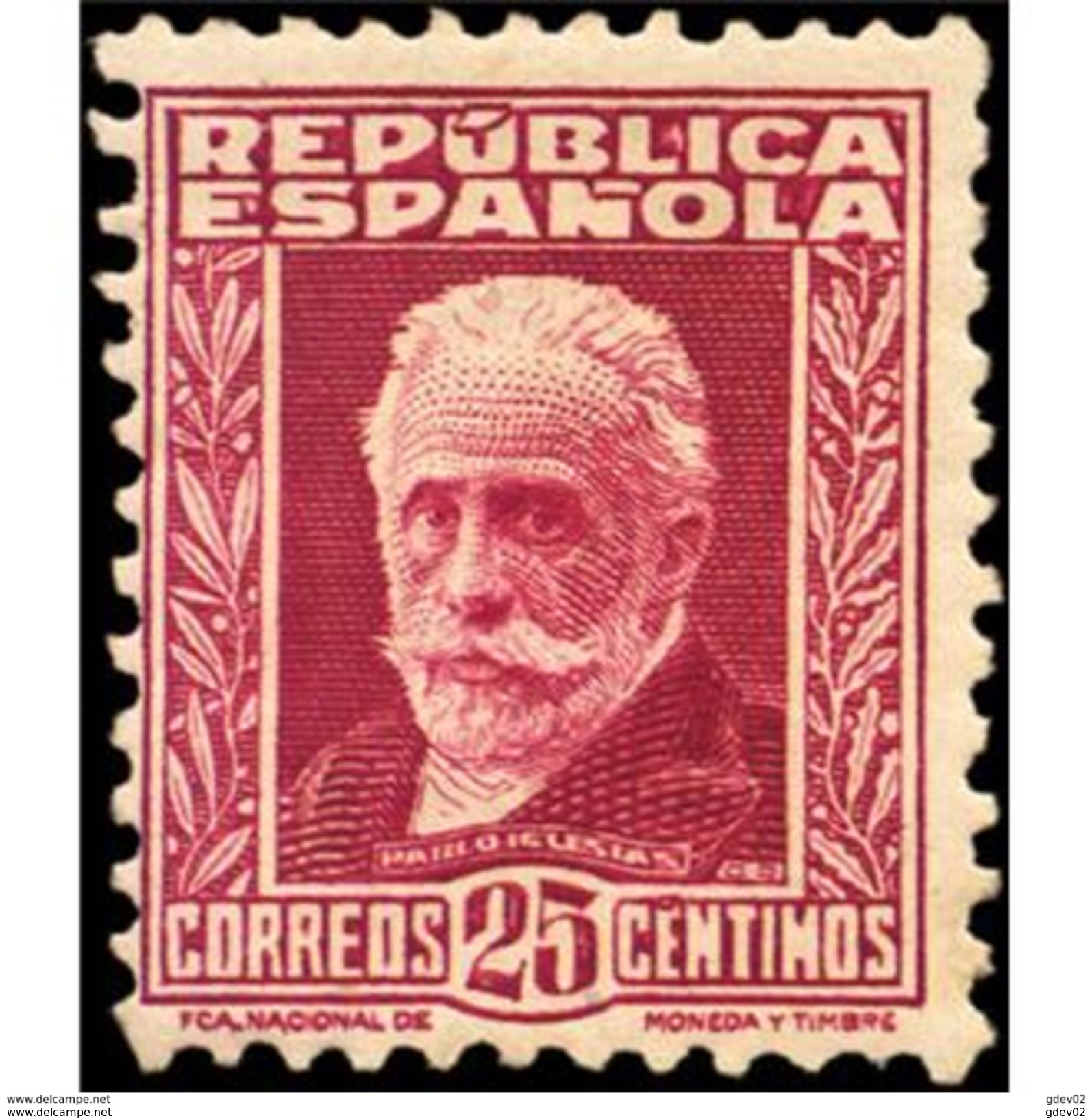 ES658STV-LTV***658STCSC.Spain.Esgane.PERSONAJES ILUSTRES.NICOLAS SALMERON. 1931 (Ed 658**) - Otros & Sin Clasificación