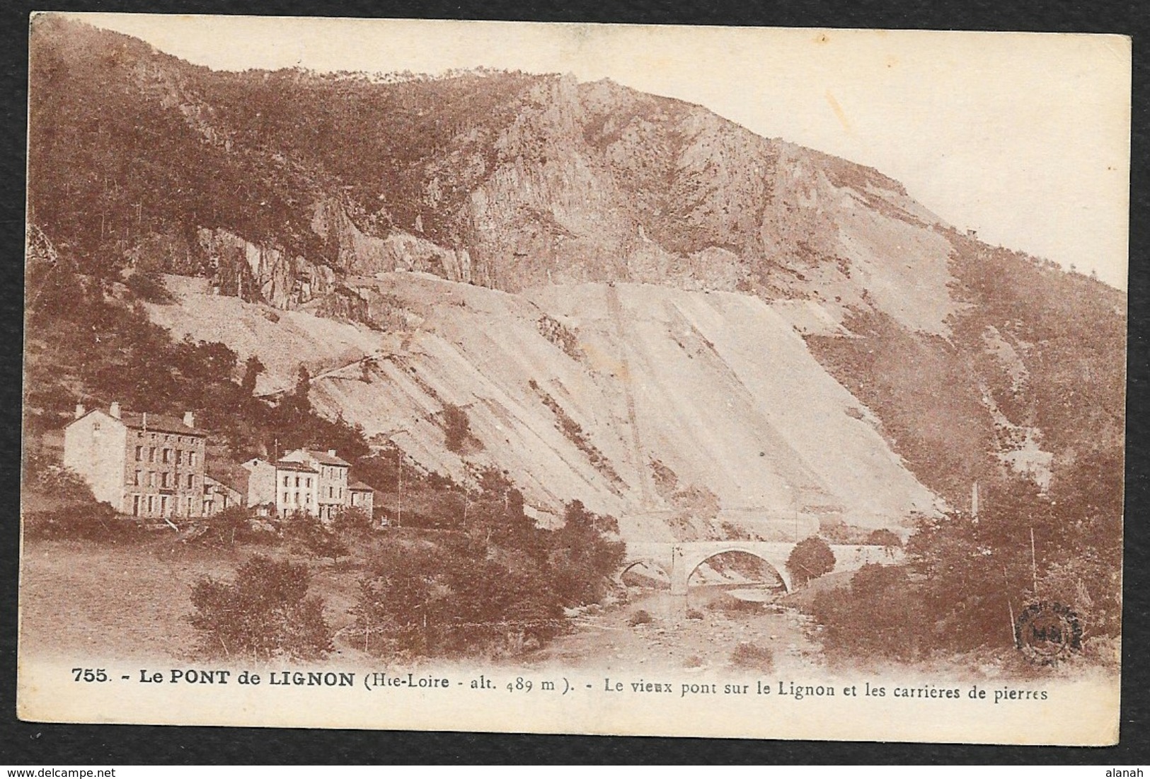 Le PONT De LIGNON Le Vieux Pont Et Les Carrières De Pierre (MB) Haute Loire (43) - Autres & Non Classés