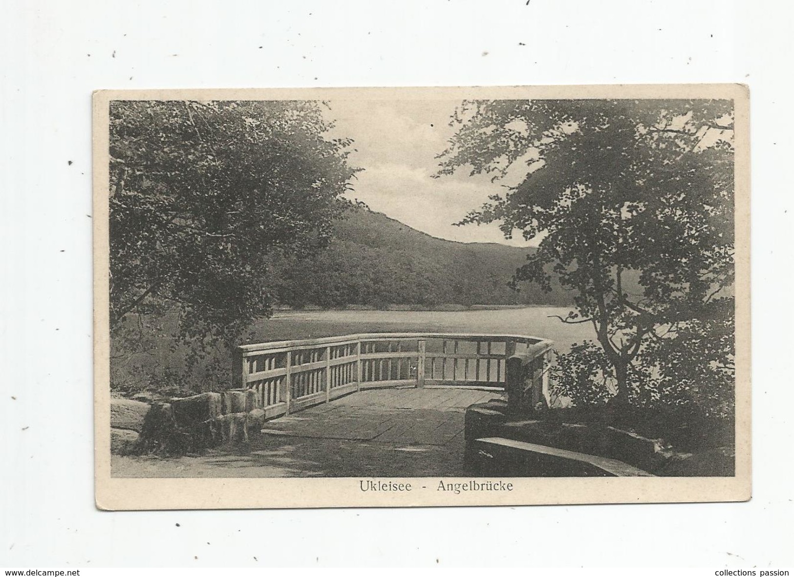 Cp , Allemagne , UKLEISEE , Angelbrücke , écrite 1932 - Eutin