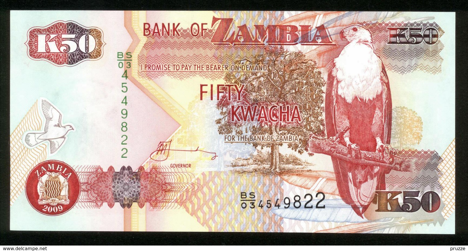 Sambia - Zambia 2009, 50 Kwacha - UNC - BS 03 4549822 - Zambie