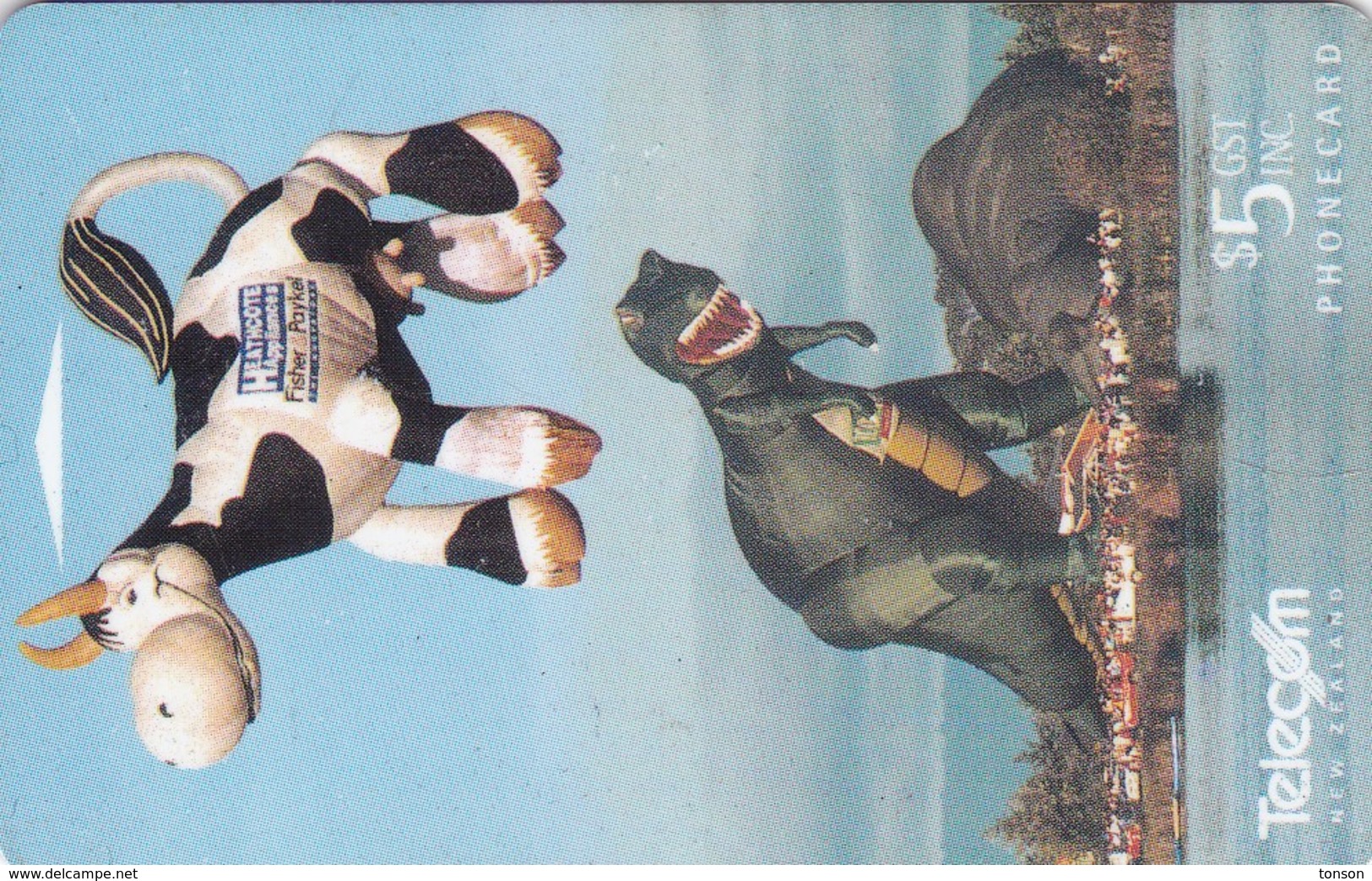 New Zealand, NZ-P-075, Balloon Festival, Cow And Dinosaur, Only 2.500 Issued, 2 Scans.   Collectors Issue 1996 - New Zealand