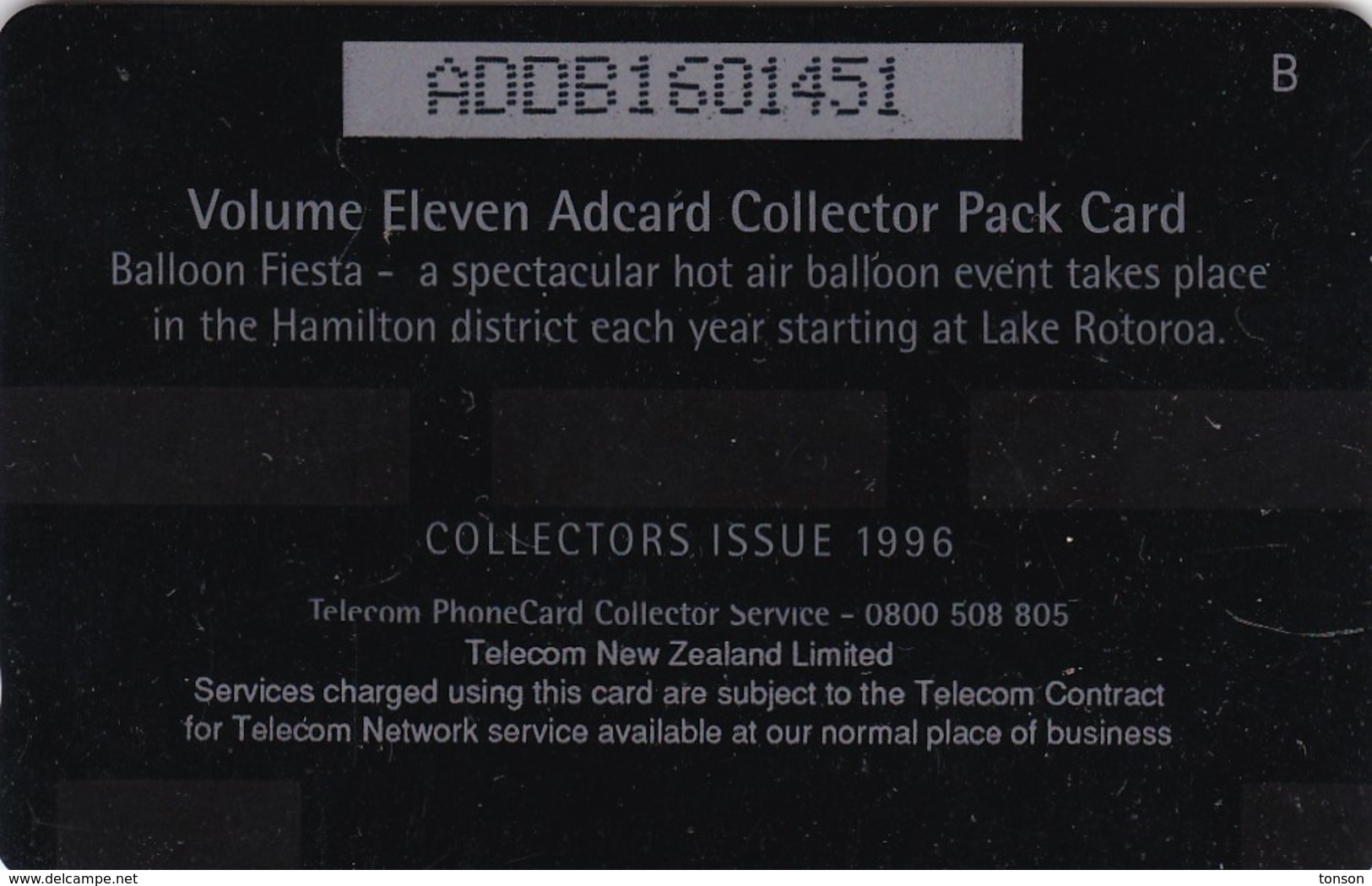 New Zealand, NZ-P-075, Balloon Festival, Cow And Dinosaur, Only 2.500 Issued, 2 Scans.   Collectors Issue 1996 - New Zealand