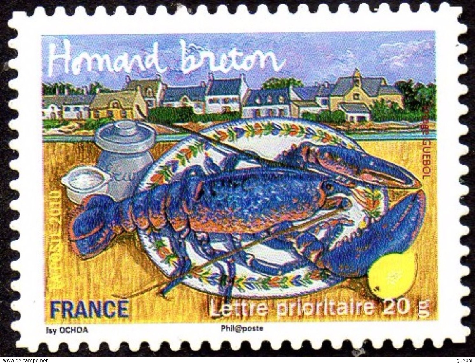 France Autoadhésif ** N°  439 - Saveur Des Régions - Bretagne - Le Homard Breton - Unused Stamps