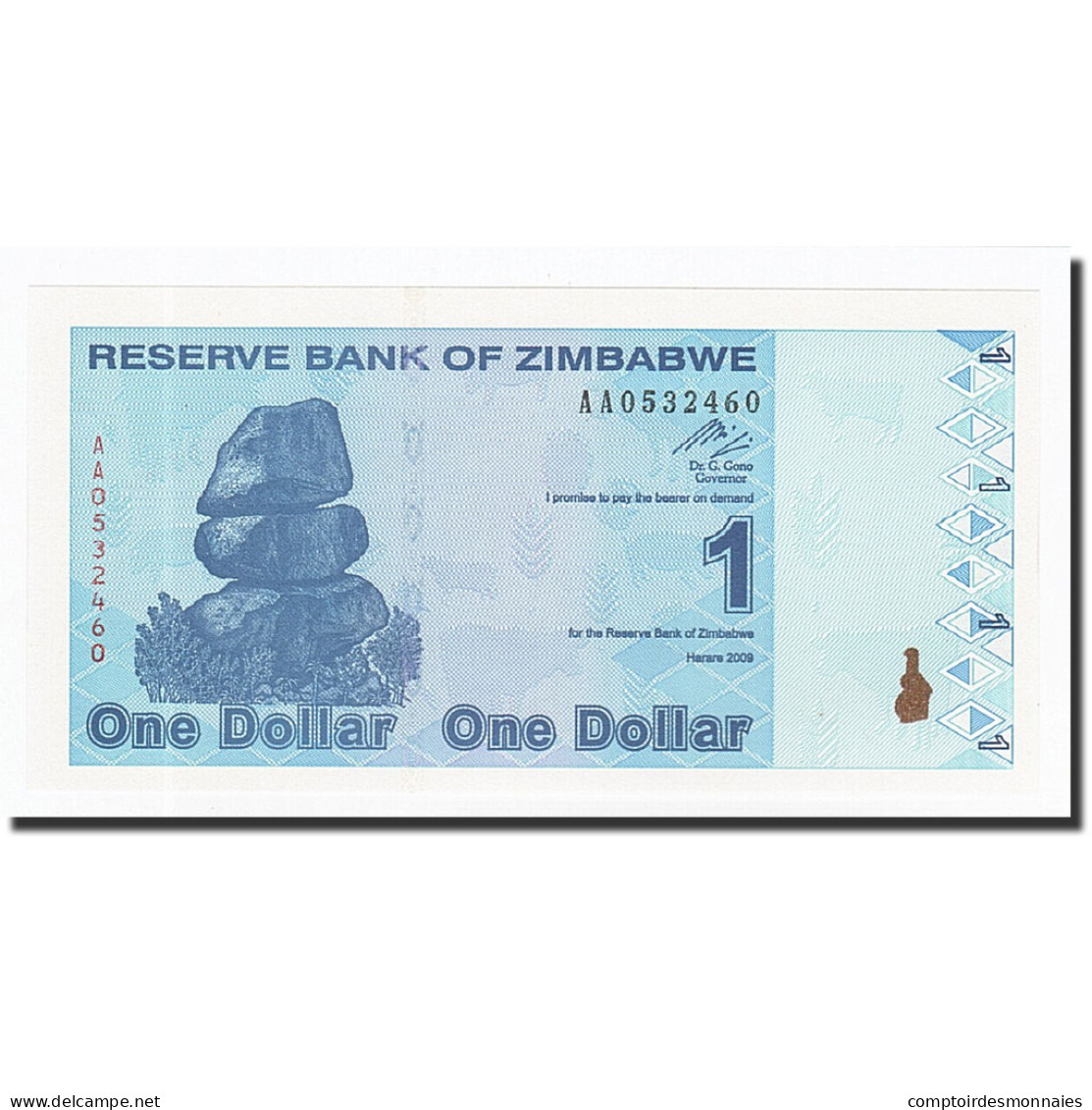 Billet, Zimbabwe, 1 Dollar, 2009-02-02, KM:92, NEUF - Simbabwe