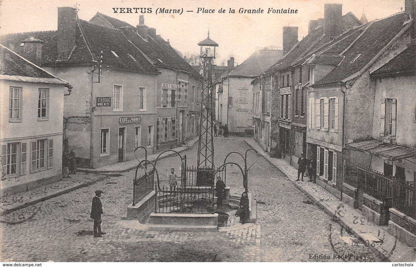 51 - Vertus - PLace De La Grande Fontaine - Vertus