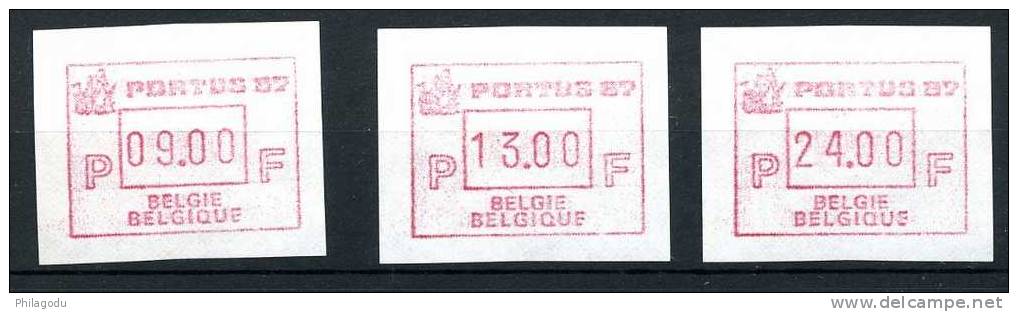 PORTUS 1987  ++    ATM 66**   Série De 3  ++   Cote 20 Euros - Andere & Zonder Classificatie
