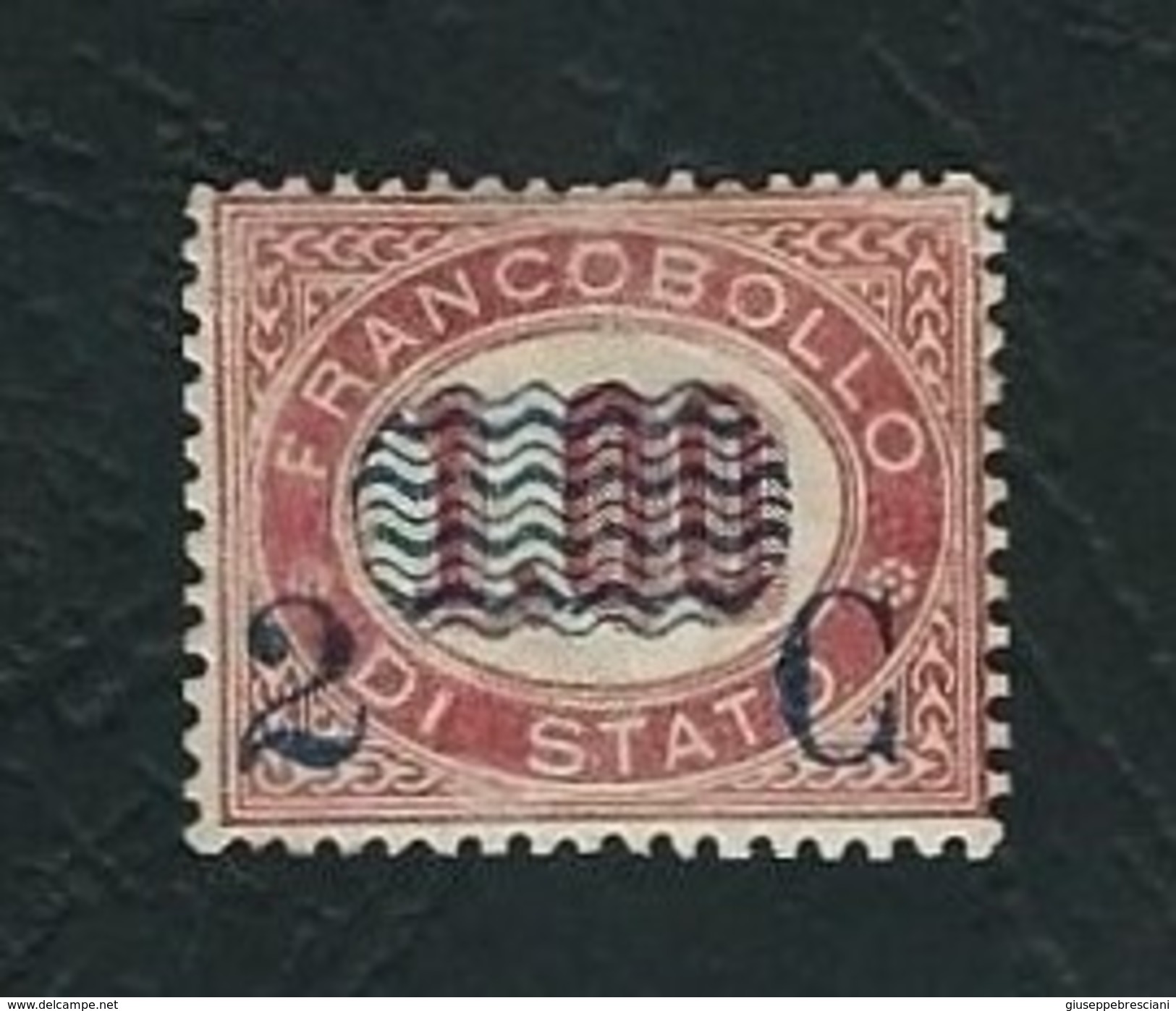 ITALIA 1878 - Francobolli Di Servizio Del 1875 Con Soprastampa - 2 C.su 1,00 Lacca - MLH - Sa 33 - Nuovi