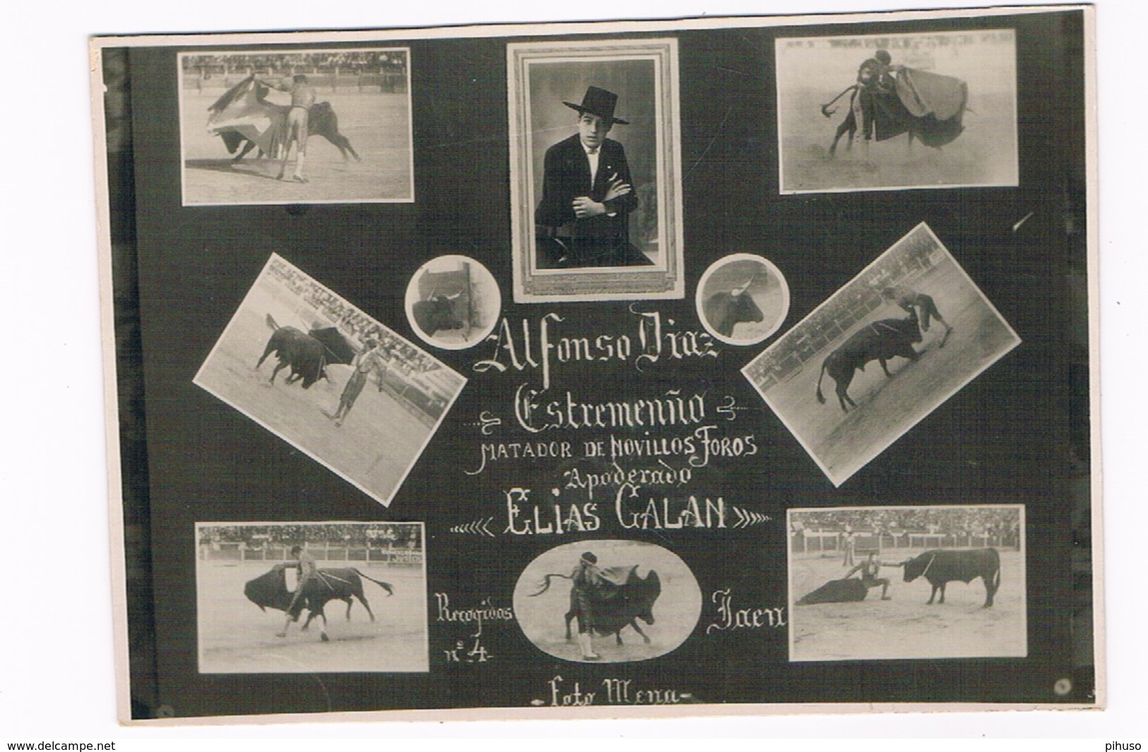 ES-1900    JAEN : Alfonso Diaz / Elias Galan , Matador De Movillos Toros - Jaén