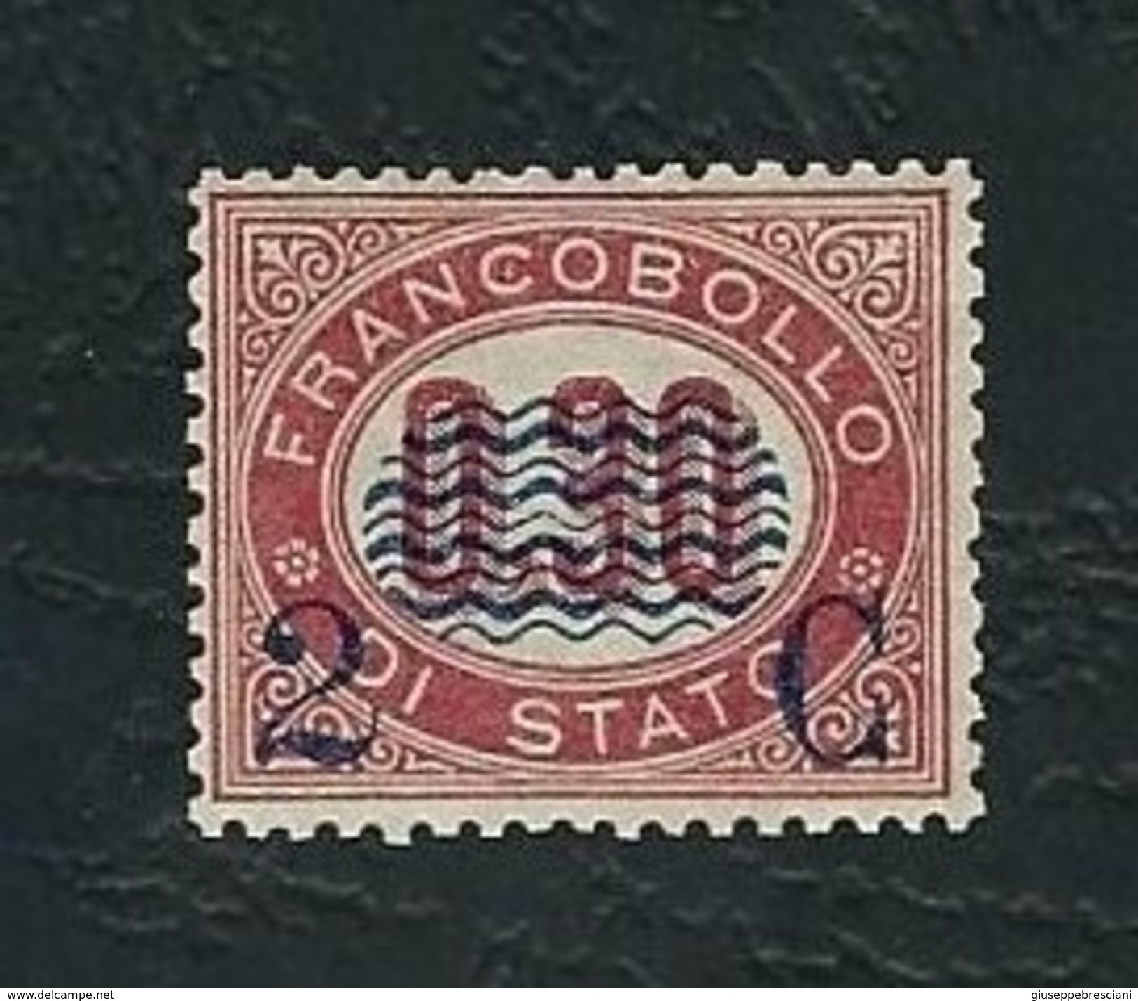 ITALIA 1878 - Francobolli Di Servizio Del 1875 Con Soprastampa - 2 C.su 0,30 Lacca - MH - Sa 32 - Nuovi