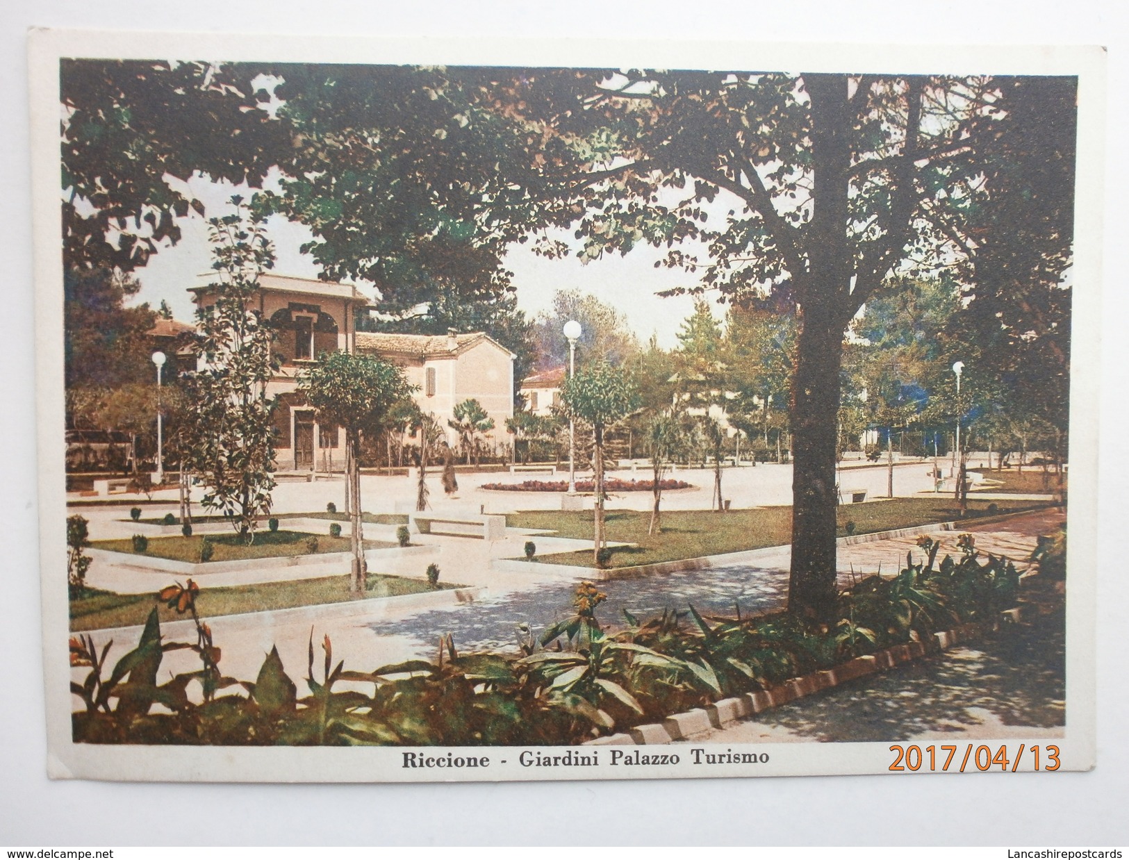 Postcard Riccione Giardini Palazzo Turismo  My Ref B2995 - Rimini