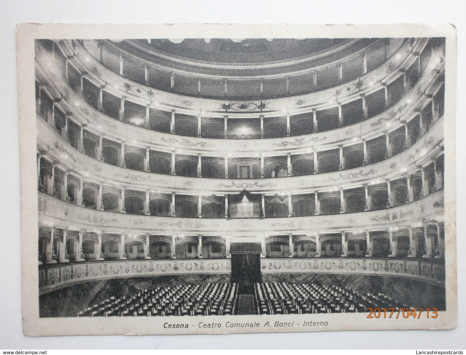 Postcard Cesena Teatro Comunale A Bonci Interno By Fagioli Theatre Interest My Ref B2996 - Cesena