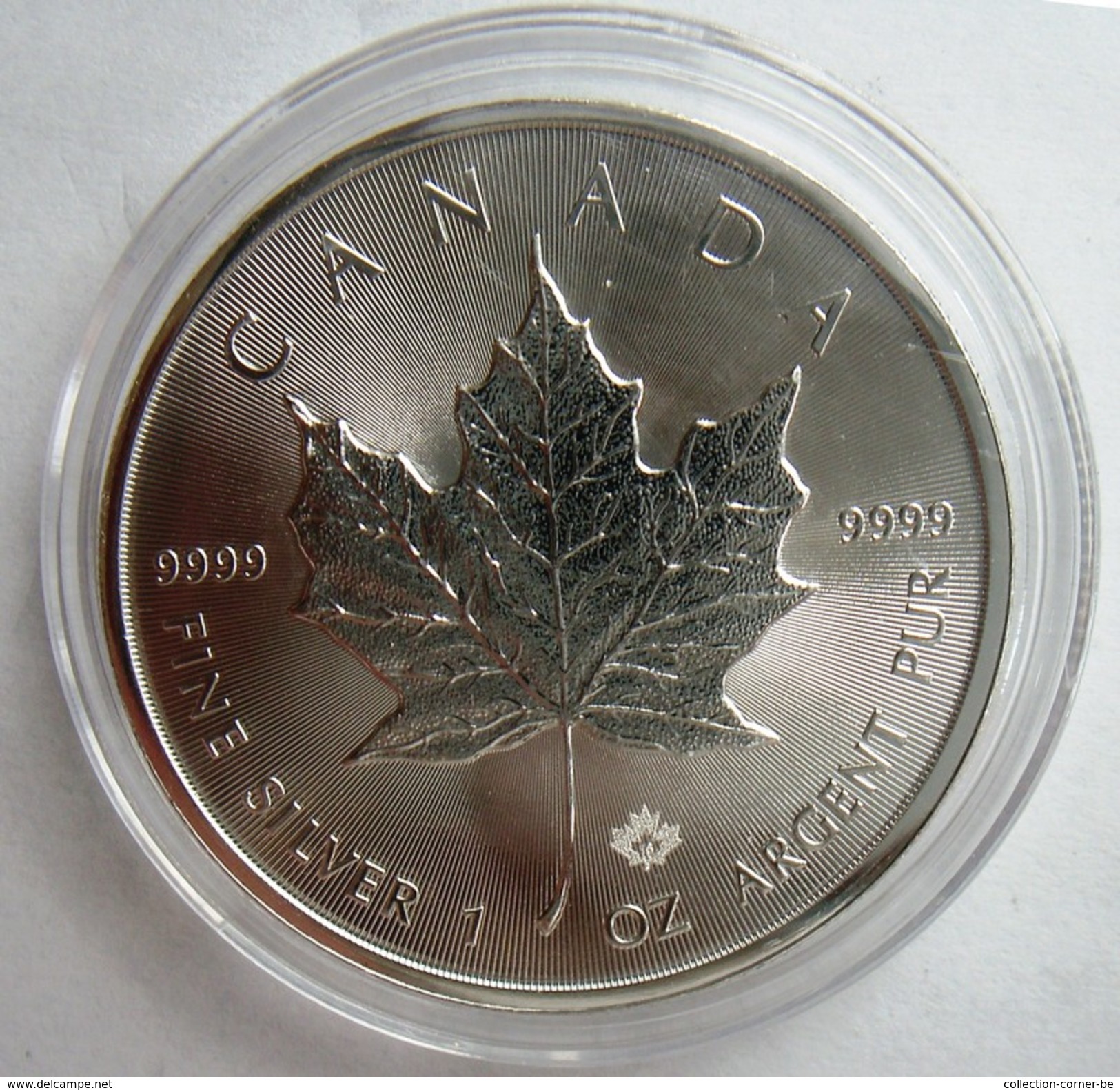 Zilveren 1 Oz Bullion Munt, Canada Maple Leaf, 2016, In Capsule - Canada