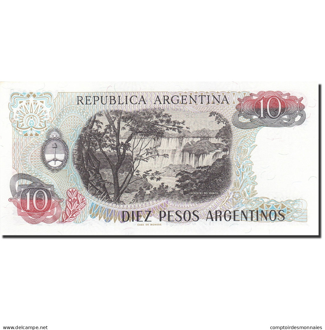 Billet, Argentine, 10 Pesos Argentinos, 1983-1985, Undated (1983-1984), KM:313a - Argentine