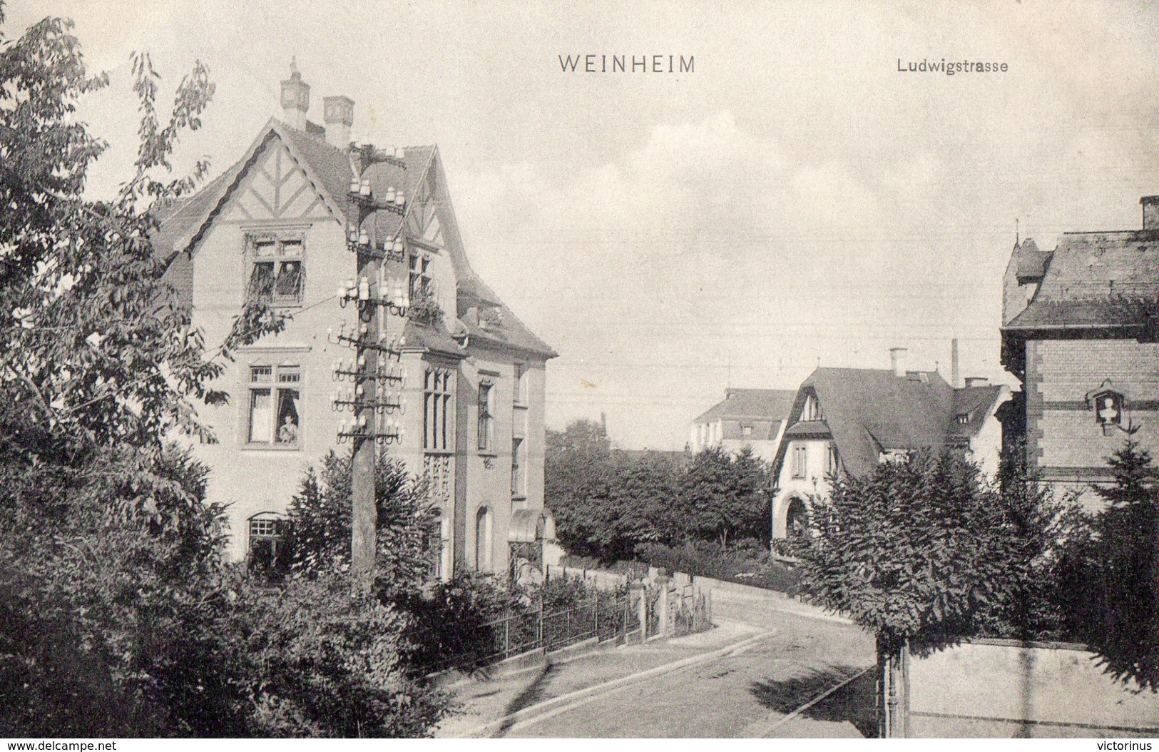 WEINHEIM  A. D. B. -  LUDWIGSTRASSE  -  Juin 1911 - Weinheim