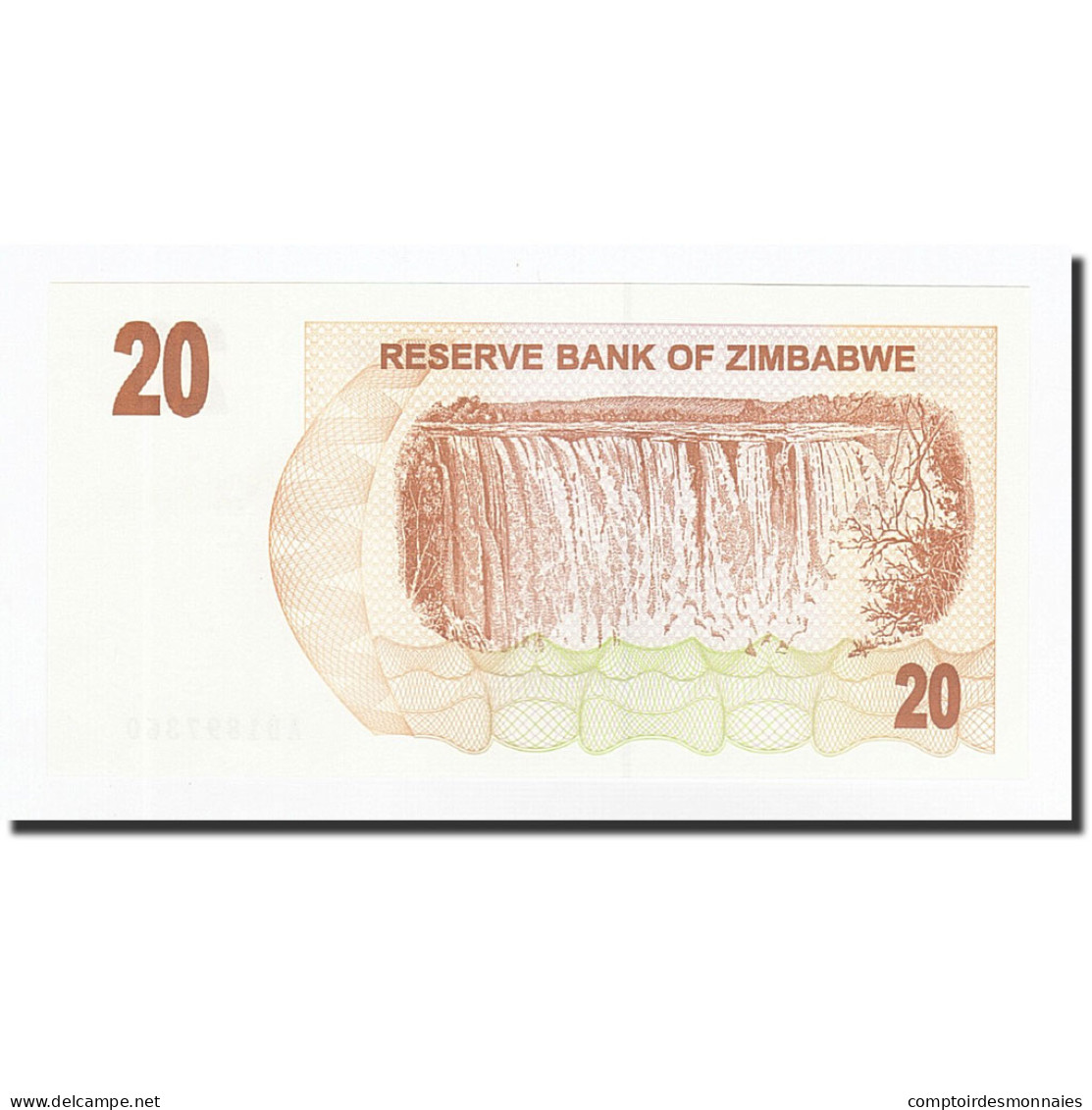 Billet, Zimbabwe, 20 Dollars, 2006-08-01, KM:40, NEUF - Simbabwe