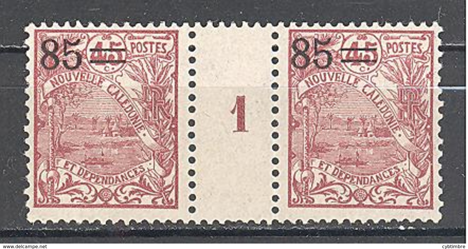 Nouvelle Caledonie: Yvert N° 132**; MNH; Millésime 1 - Unused Stamps