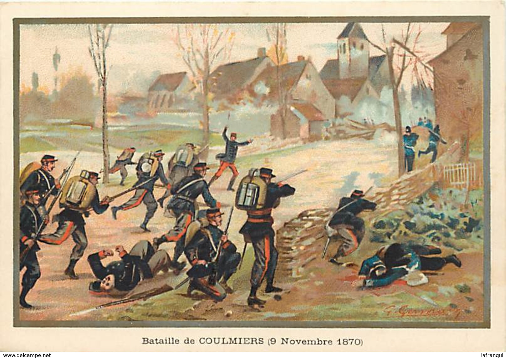 Ref R927- Militaires - Militaria -illustrateur G Germain - Guerre 1870-71- Bataille De Coulmiers - Loiret  - - Other Wars