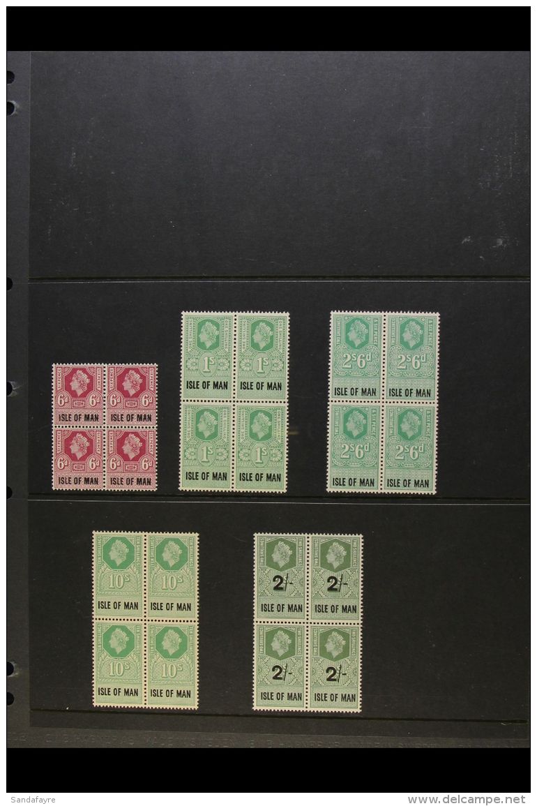 ISLE OF MAN REVENUE STAMPS 1960 6d, 1s, 2s6d And 10s, Plus 1961 2s On 2s (Barefoot 62, 63, 65, 67 And 72), In... - Autres & Non Classés